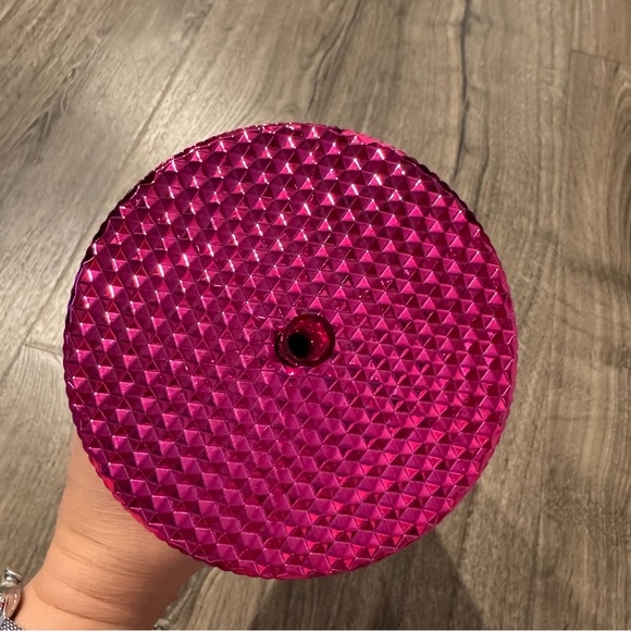 Starbucks Radiant sangria bling Pink Tumbler venti studded 24oz new cold cup - Picture 7 of 8
